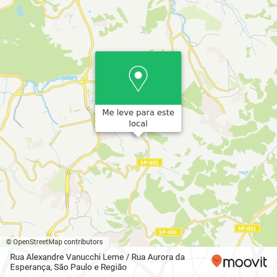 Rua Alexandre Vanucchi Leme / Rua Aurora da Esperança mapa