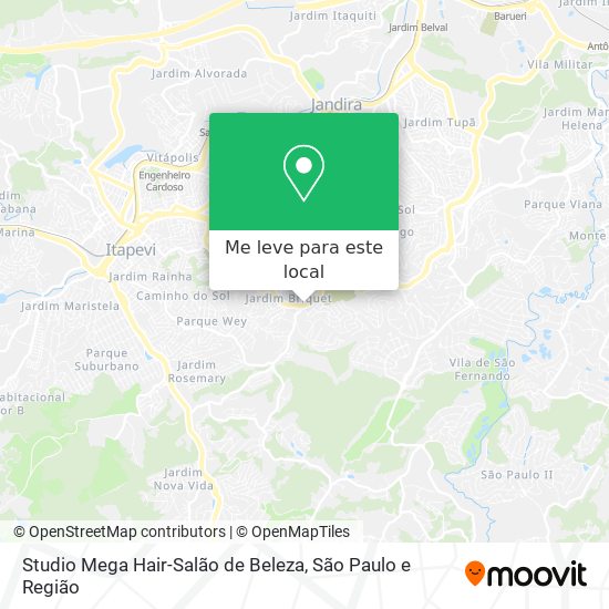 Studio Mega Hair-Salão de Beleza mapa
