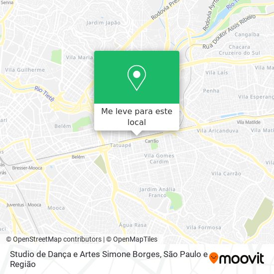 Studio de Dança e Artes Simone Borges mapa
