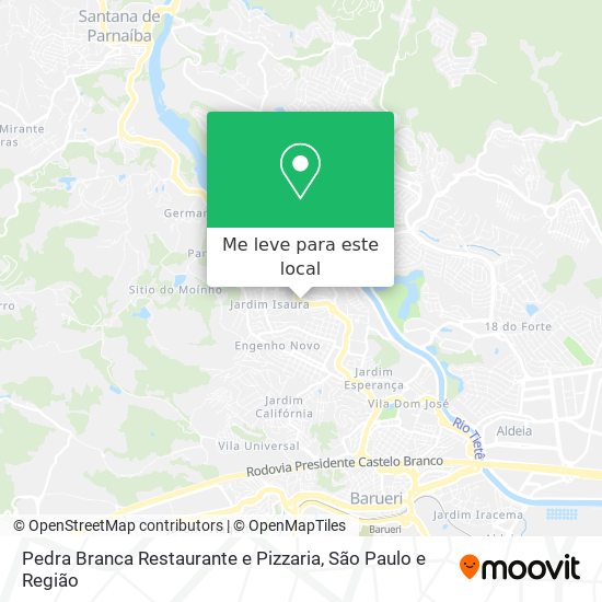 Pedra Branca Restaurante e Pizzaria mapa