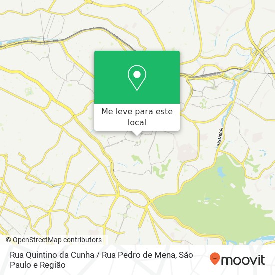 Rua Quintino da Cunha / Rua Pedro de Mena mapa