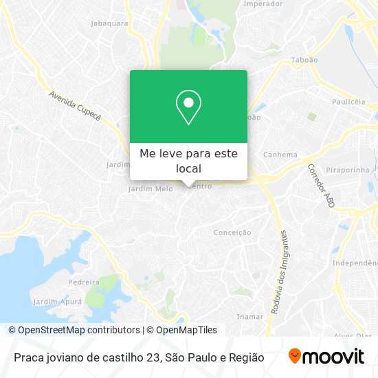Praca joviano de castilho 23 mapa