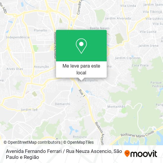 Avenida Fernando Ferrari / Rua Neuza Ascencio mapa