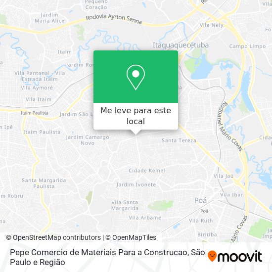 Pepe Comercio de Materiais Para a Construcao mapa