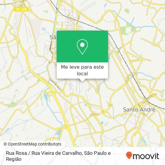 Rua Rosa / Rua Vieira de Carvalho mapa