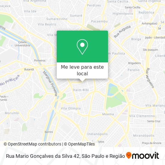 Rua Mario Gonçalves da Silva 42 mapa