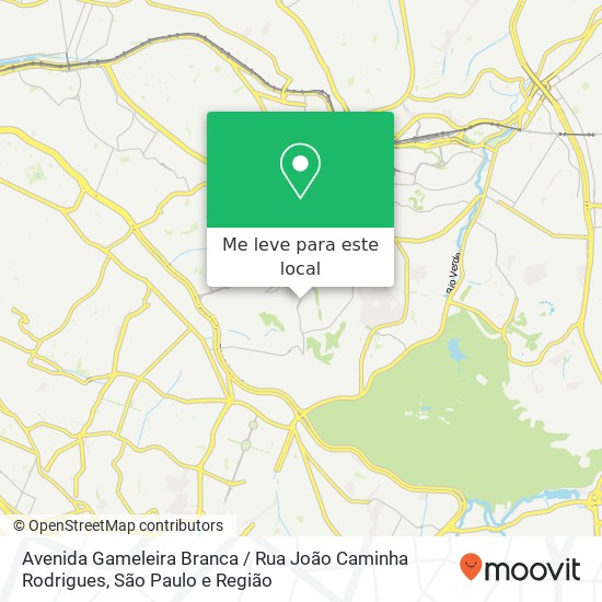 Avenida Gameleira Branca / Rua João Caminha Rodrigues mapa