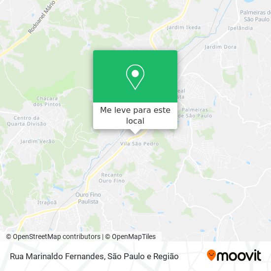 Rua Marinaldo Fernandes mapa