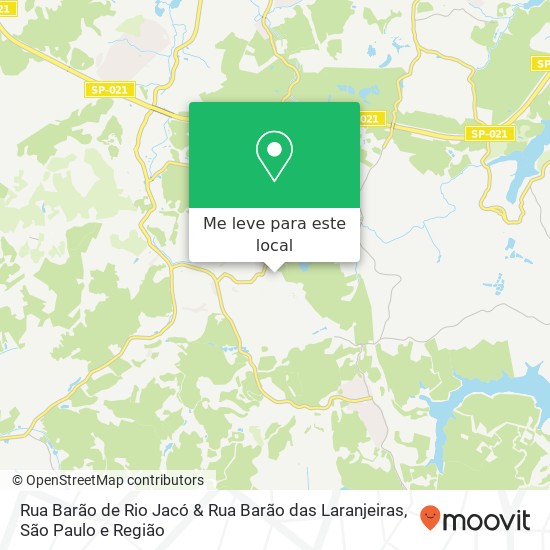 Rua Barão de Rio Jacó & Rua Barão das Laranjeiras mapa