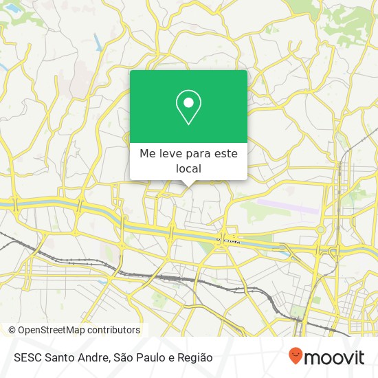 SESC Santo Andre mapa