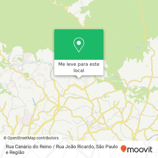 Rua Canário do Reino / Rua João Ricardo mapa