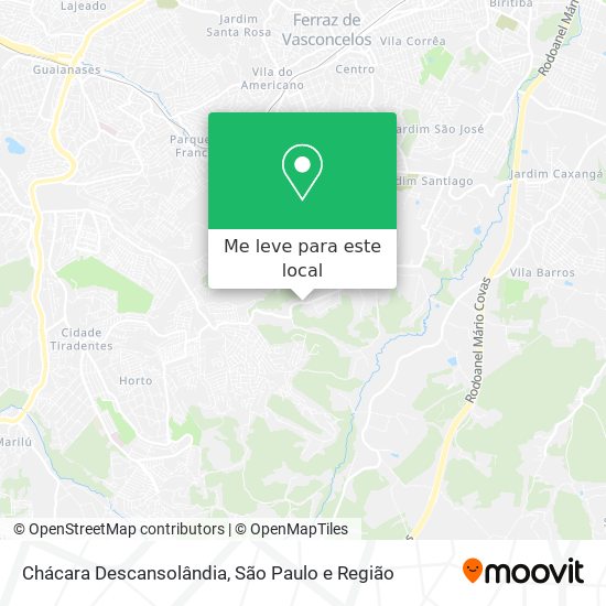 Chácara Descansolândia mapa