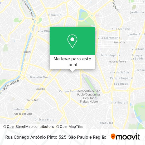 Rua Cônego Antônio Pinto 525 mapa
