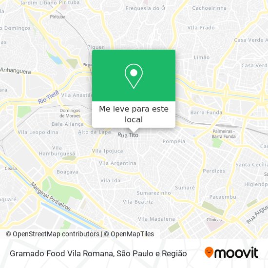 Gramado Food Vila Romana mapa