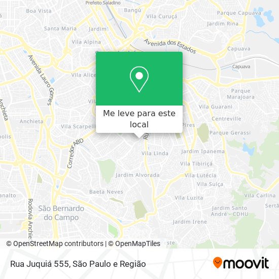 Rua Juquiá 555 mapa