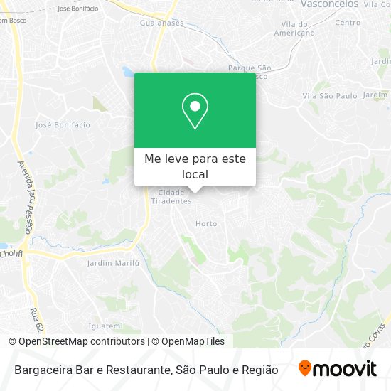 Bargaceira Bar e Restaurante mapa