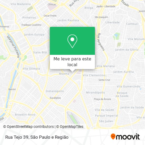 Rua Tejo 39 mapa