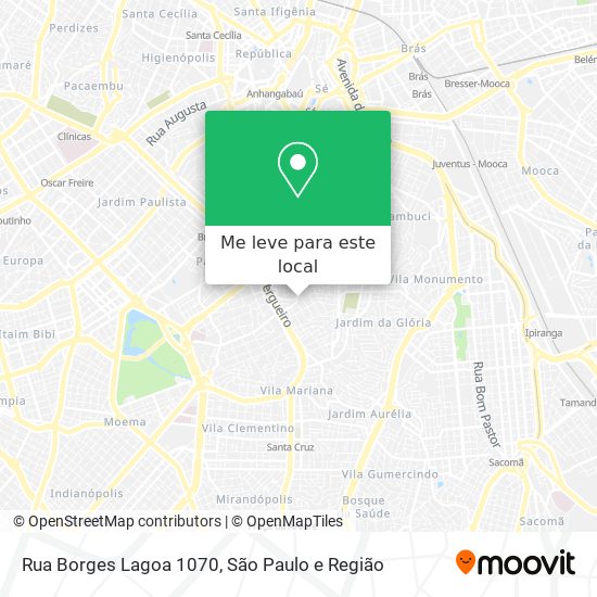 Rua Borges Lagoa 1070 mapa