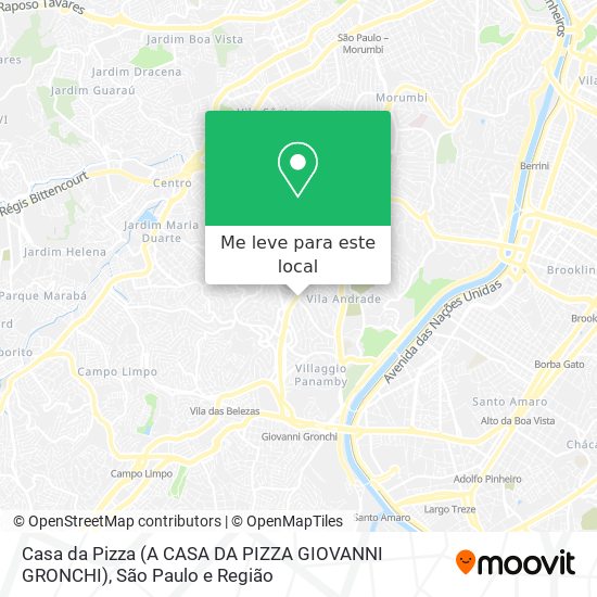 Casa da Pizza (A CASA DA PIZZA GIOVANNI GRONCHI) mapa