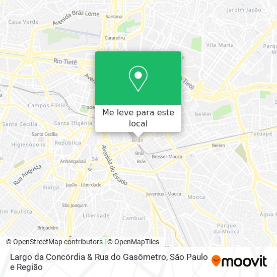 Largo da Concórdia & Rua do Gasômetro mapa