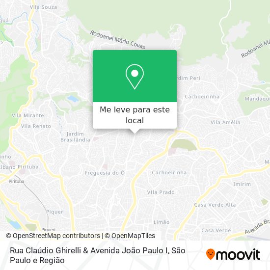 Rua Claúdio Ghirelli & Avenida João Paulo I mapa