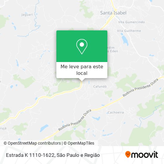 Estrada K 1110-1622 mapa