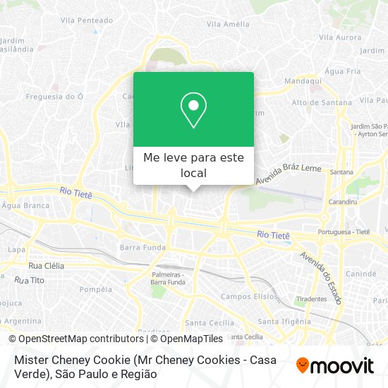 Mister Cheney Cookie (Mr Cheney Cookies - Casa Verde) mapa