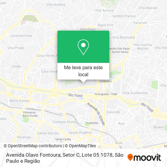 Avenida Olavo Fontoura, Setor C, Lote 05 1078 mapa