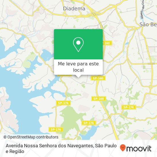 Avenida Nossa Senhora dos Navegantes mapa