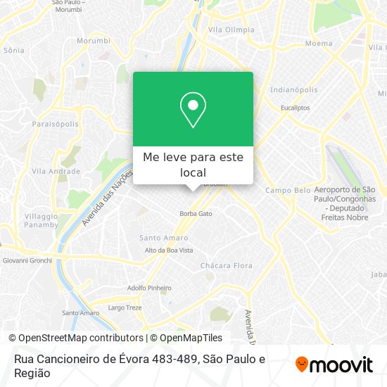 Rua Cancioneiro de Évora 483-489 mapa