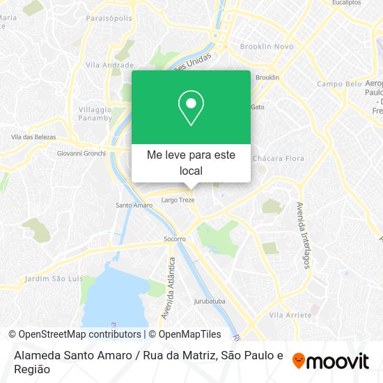 Como chegar até Alameda Santo Amaro / Rua da Matriz em Santo Amaro de