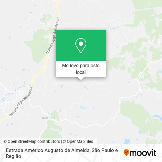 Estrada Américo Augusto de Almeida mapa