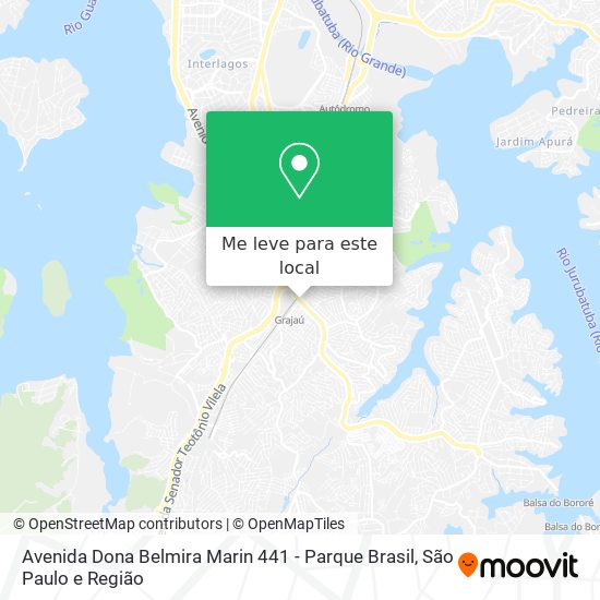Como chegar até Avenida Dona Belmira Marin 441 - Parque Brasil em Grajaú de  Ônibus, Trem ou Metrô?