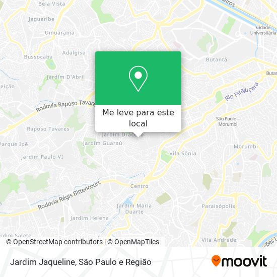 Jardim Jaqueline mapa