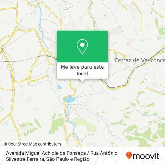 Avenida Miguel Achiole da Fonseca / Rua Antônio Silvestre Ferreira mapa