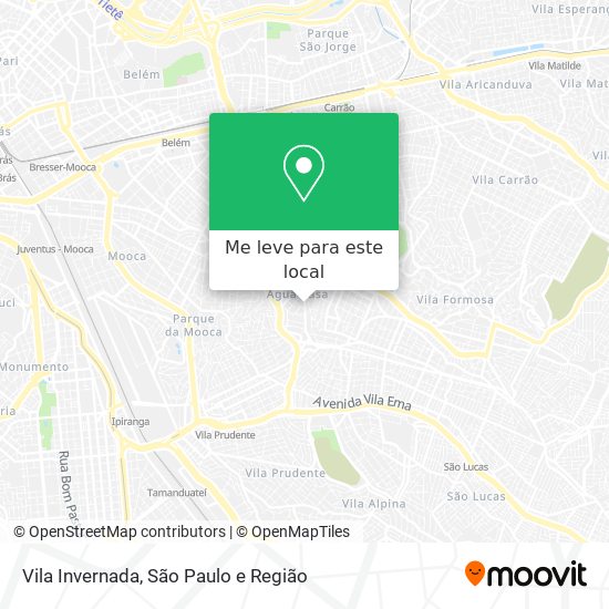 Vila Invernada mapa