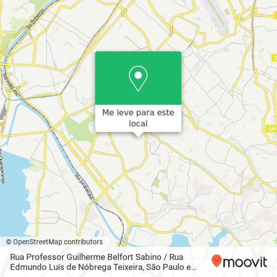 Rua Professor Guilherme Belfort Sabino / Rua Edmundo Luís de Nóbrega Teixeira mapa