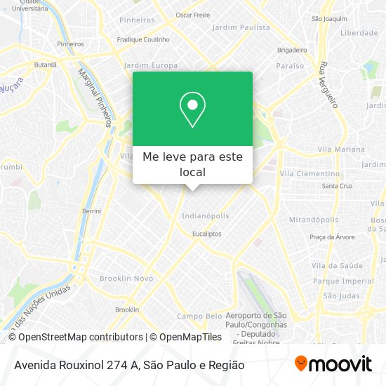 Avenida Rouxinol 274 A mapa