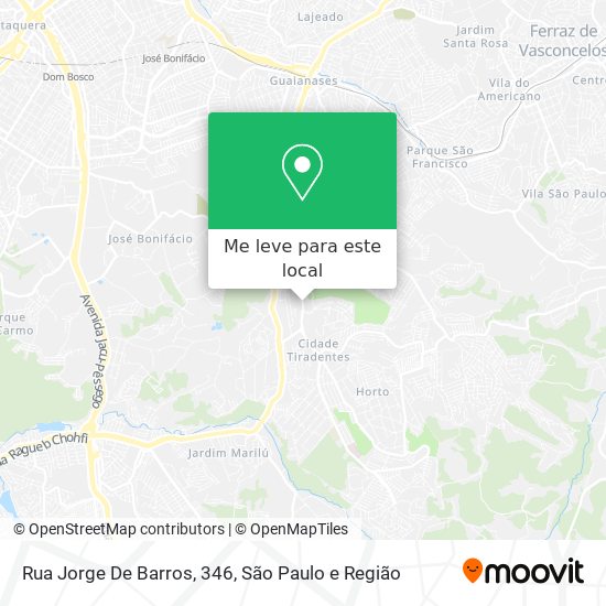 Rua Jorge De Barros, 346 mapa