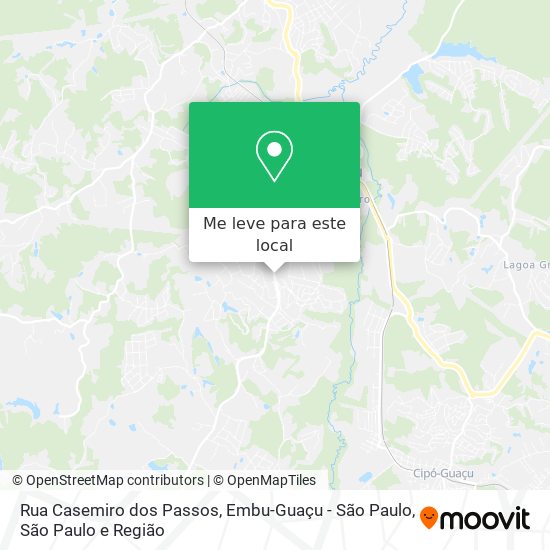 Rua Casemiro dos Passos, Embu-Guaçu - São Paulo mapa