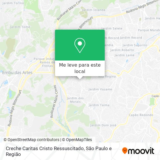 Creche Caritas Cristo Ressuscitado mapa