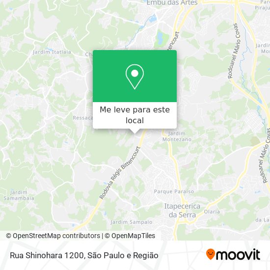 Rua Shinohara 1200 mapa