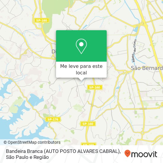 Bandeira Branca (AUTO POSTO ALVARES CABRAL) mapa