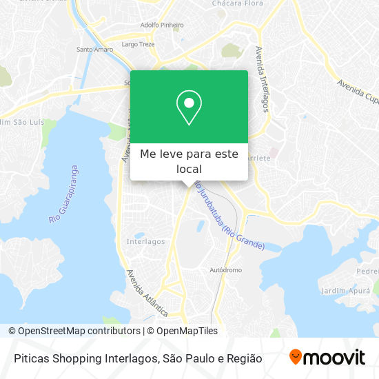 Piticas Shopping Interlagos mapa