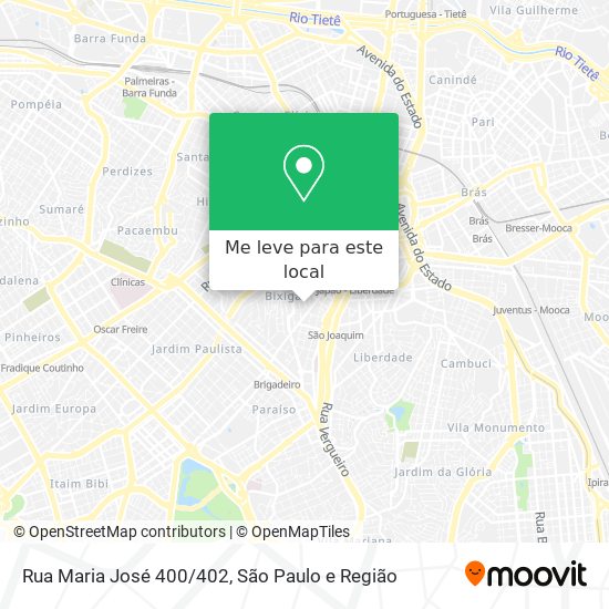 Rua Maria José 400/402 mapa