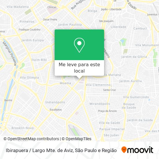 Ibirapuera / Largo Mte. de Aviz mapa