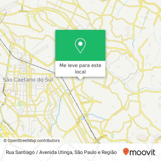 Rua Santiago / Avenida Utinga mapa