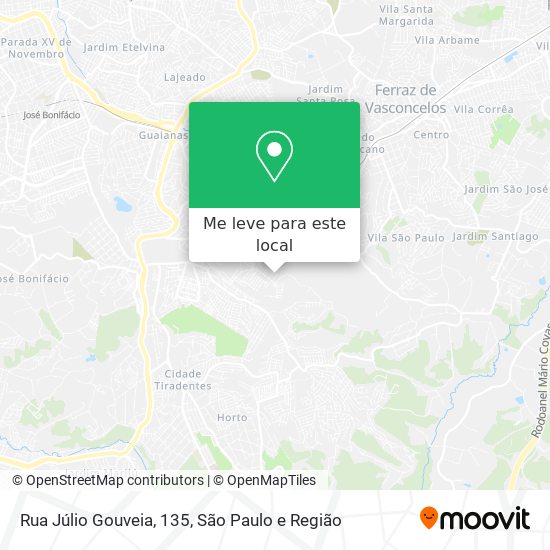 Rua Júlio Gouveia, 135 mapa