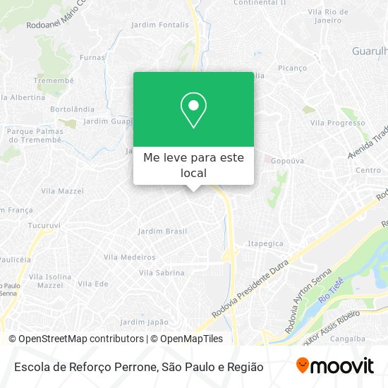 Escola de Reforço Perrone mapa