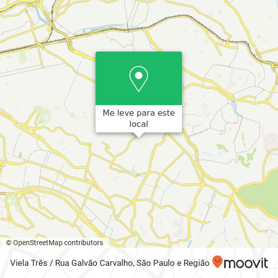 Viela Três / Rua Galvão Carvalho mapa
